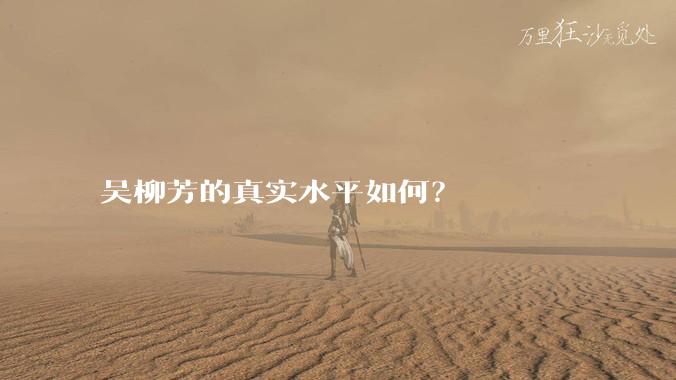 吴柳芳的真实水平如何？