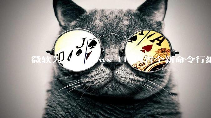 微软为 Windows 11 内置全新命令行编辑器 Edit，开源且轻巧，这款工具的推出是否有必要？