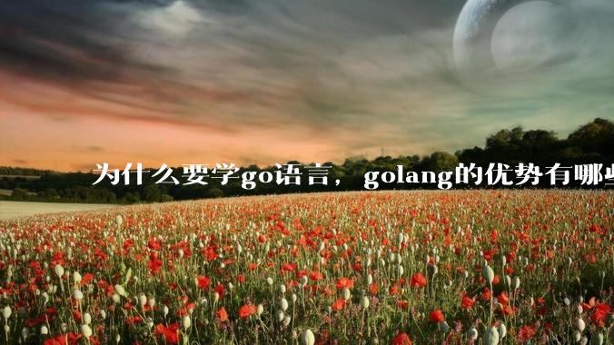为什么要学go语言，golang的优势有哪些？