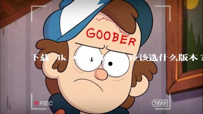 下载 4k ***的时候，应该选什么版本?
