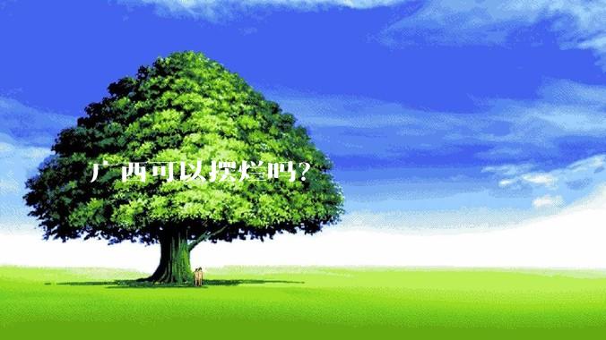 广西可以摆烂吗？